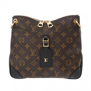 Louis Vuitton Odeon NM Brown Noir Black Canvas Shoulder Bag